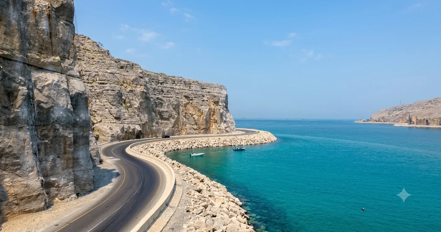 Khasab Coastal Road mountainous terrain photograph